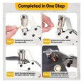 thumbnail image 4 of Kit de Pinces à Œillets 10mm Outils Poinçon à Main avec 500 Œillets pour Vêtements, 4 of 6