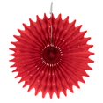 thumbnail image 5 of Floral Reef Set of 3 - 8" Party Paper Rosettes Fan Medallions (Red), 5 of 5