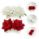 thumbnail image 2 of 2 piezas de cabello nupcial clips de moño tela rosa flor peinado peinados para el cabello de boda herramienta de peatillo, 2 of 5