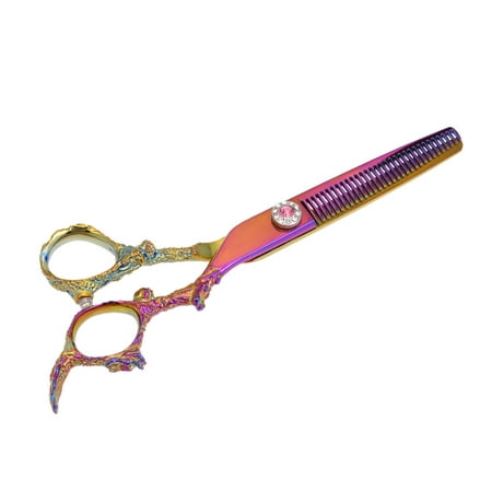 Professional Hair Thinning Shears Stainless Steel Colorful Hair
