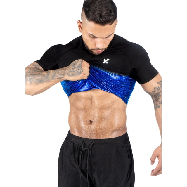 Camiseta sauna Kewlioo, chaleco de compresión que retiene el calor, talla 3XL