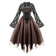 thumbnail image 2 of Patlollav Pntutb Women Chiffon Dress Gothic Style,Ladies Sexy Banquet Festival Dress, 2 of 7