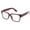 Brown, variant on IG Unisex Thick Frame Quality Build Clear Lens Fashion Glasses in Black/Tortoise