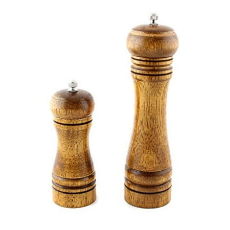 5 inch Wood Pepper Spice Herb Grinder Cruet Mill Condiment Grinding Salt (Best Pepper Mill Grinder)