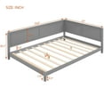 thumbnail image 3 of ARCTICSCORPION Wooden Full Daybed with Two-Side Rails, Gray, 3 of 7