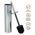 thumbnail image 2 of Bath Bliss Adult  Slender Toilet Brush with Weighted Base in Chrome, 2 of 4