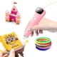 thumbnail image 2 of Lápiz 3D para crear, dibujar objetos 3D, filamento PCL 1,75 mm, baja temperatura, USB incluido, seguro para niños, Rosa, 2 of 5