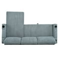thumbnail image 6 of Modern L Shaped Pull Out Sectional Sofa Bed, Corduroy Upholstered Sleeper Couch With Cup Holder, USB Ports and Storage For Living Room Office Apartment, 6 of 12