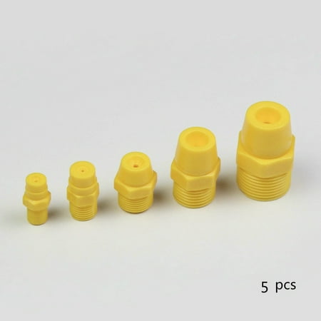 

Plastic solid cone nozzles full cone nozzle Industrial factory cleaning dust removal nozzle 5pcs 1/8 inch to 3/4 inch