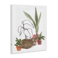 thumbnail image 2 of Stupell Industries Eclectic Sleeping Cat Indoor Pet Terracotta Plants Big Palms Canvas Art, 16 x 20, by June Erica Vess, 2 of 7