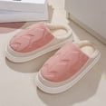 thumbnail image 7 of Ndbuld Womens Slides Sandals Soft Thick Sole Non-Slip Pillow Sandals 23 New Soft Slippers for Women,, Non-Slip, Wear-Resistant, Postpartum Cotton Shoes for Home Use, Couple Models Pink, 7 of 7