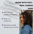 thumbnail image 4 of Afro Kinkys Bulk Human Hair for Daredlocks Extensions Repair Locs Twist Braiding, 4 of 6
