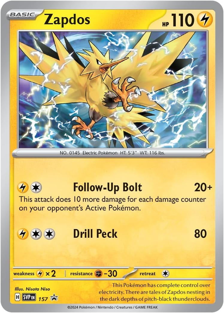 Pokemon TCG: Scarlet & Violet - Surging Sparks Three-Booster Zapdos