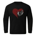 thumbnail image 3 of Long Sleeve Shirts for Men Do Damage Hoodie Binding Mens Zip Sweatsuit Sweater with Oversized Hood Team Issue Lite Hoodie Male Autumn And Winter Tops Halloween Themed Hoodless Long Sleeve P Black 3XL, 3 of 4