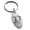 Silver, variant on Stainless Steel Letter D Initial Royal Monogram Engraved Small Oval Charm Keychain Keyring