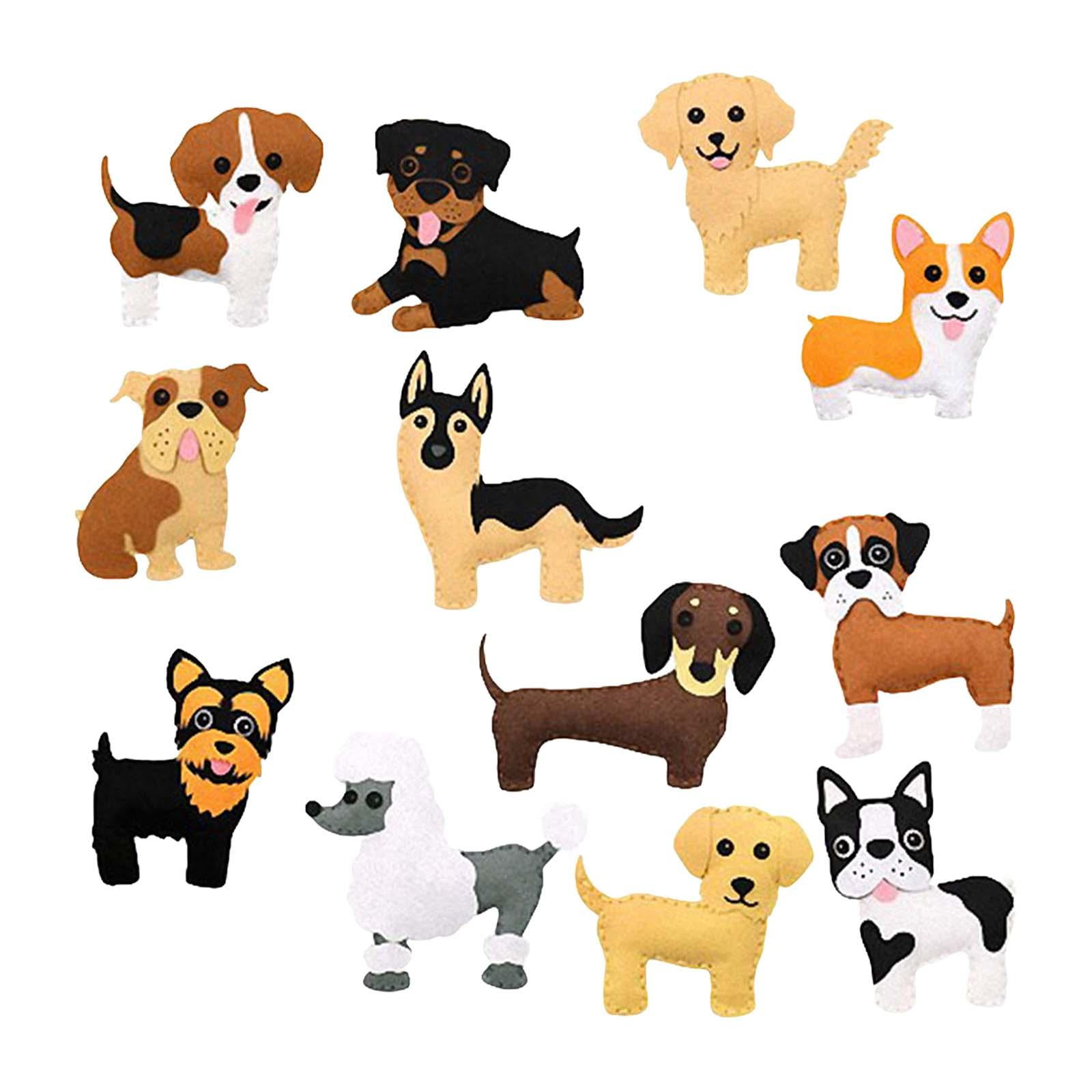 FVDPWYE Animals Sewing Kits DIY Crafts Stuffed Animal Art Craft Educational Toy Beginner Dog