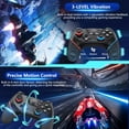 thumbnail image 4 of Wireless Controller Compatible with Switch/Lite/OLED, Remote Gamepad with 6-Axis Gyro, Dual Motor, Wake-up and Turbo-Black, 4 of 6