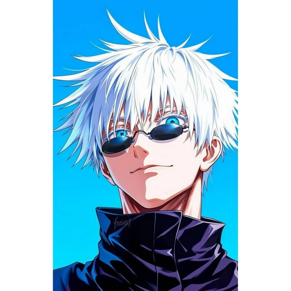 Jujutsu Kaisen Diamond Painting Set (for Adults) 5D DIY Anime Diamond Art Set (for Beginners) Round Full Diamond Diamond Painting Gem Art Crafts (Home Wall Decoration Gift)