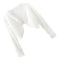 thumbnail image 5 of Ice Silk Long Sleeve Open Front Outwear Women White Summer Breathable Thin Sun Protection Outwear White Free Size, 5 of 7
