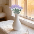 thumbnail image 5 of Artificial Lavender Flowers,10 Head Artificial Flower Bouquet Home Living Room/Dining Table Decor Wedding Photography Prop Flowers,Artificial Purple Lavender Spring Bush, for Indoor Use,White, 5 of 6