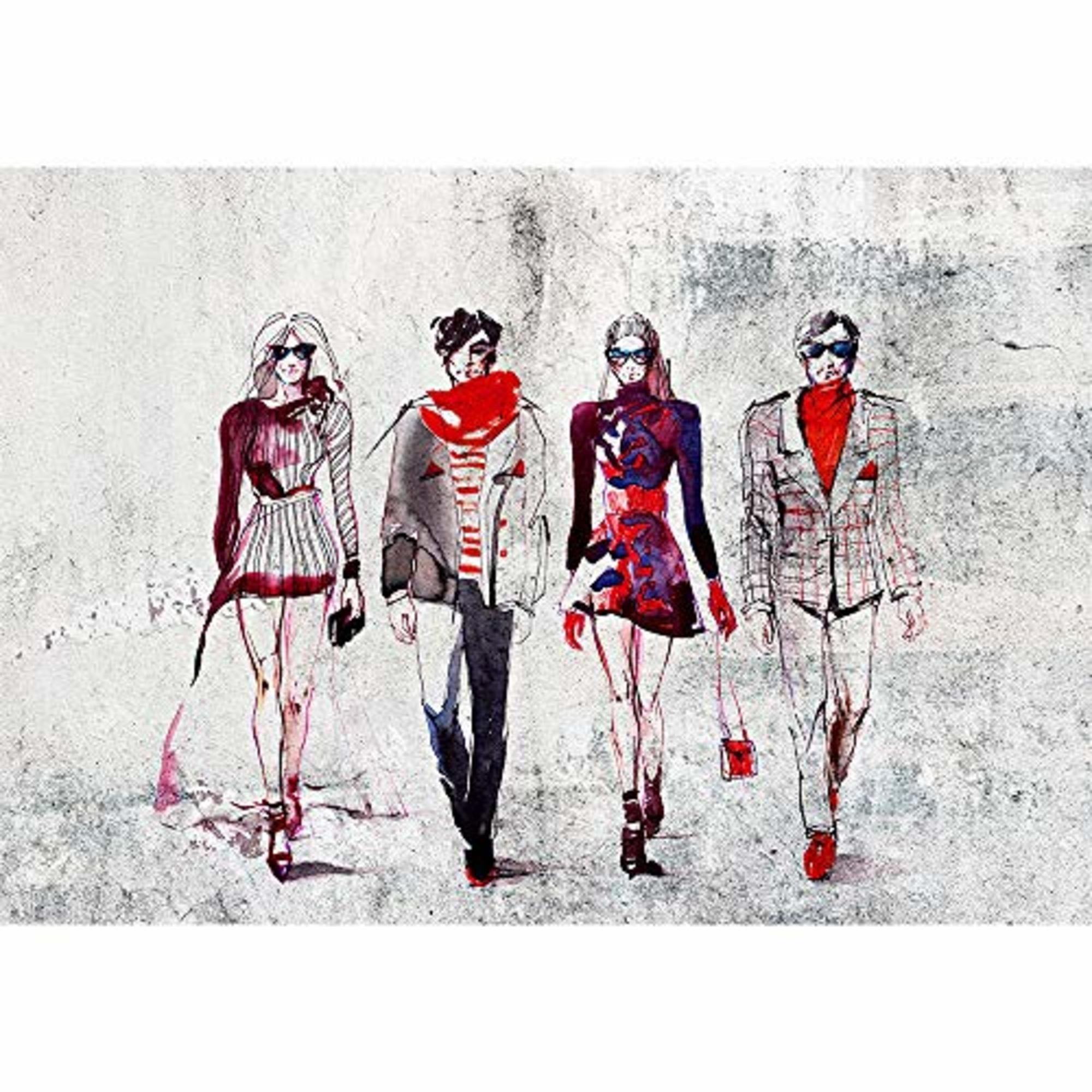 IDEA4WALL 4pcs Street Graffiti Peel and Stick Wallpaper Removable Wall Murals Large Wall Stickers for Home Decoration, 66"x24"