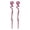 Pink, variant on Motique Accessories Yellow Twirl Plastic Hair Sticks with Glitter and Diamonds Chopsticks