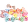thumbnail image 4 of Lazos navideños para horquillas hechas a mano, lazos coloridos para decoración de ropa de niños, manualidades, 50 piezas, c3522, 4 of 4