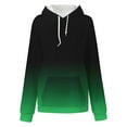 thumbnail image 4 of Bowake Womens Oversized Hooded Sweatshirt Gradient Drawstring Long Sleeve Casual Fall Winter Pullover Tops with Pocket, 4 of 5