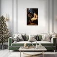 thumbnail image 5 of ZHONGYUTONG Nativity Canvas Wall Decor Christmas Wall Art Baby Jesus Birth of Jesus Picture Vintage Christian Poster Print for Home Decor Framed (12" x 18"), 5 of 6