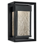 Design House 589226-BLK Hartbrook Outdoor LED Wall Light with Clear Glass for Porch Entryway Patio, Matte Black