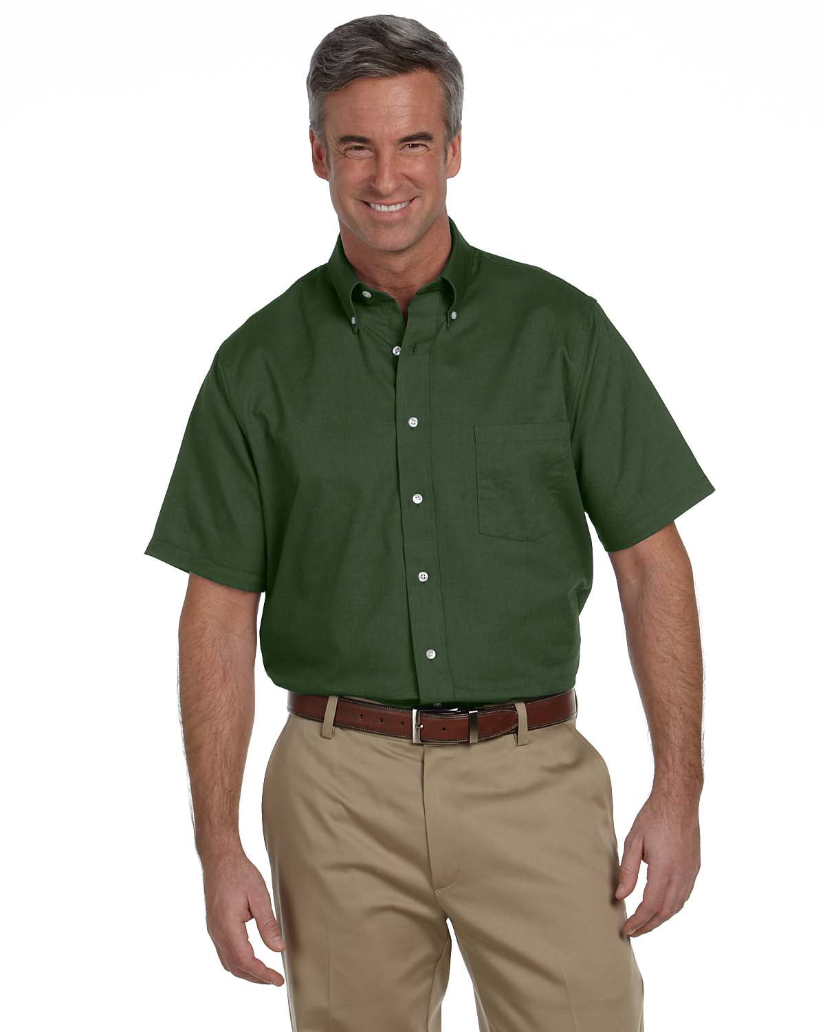 Van Heusen Button Up Shirt 56850 Men's Short Sleeve No Wrinkle ...