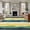 Multi, variant on 6'x9' Area Rugs, Turquoise Yellow Stripe Indoor Outdoor Area Rug for Living Room Bedroom, Abstract Orange Teal Green Washable Bathroom Rugs Kitchen Floor Carpet Mats Home Decor Aesthetic