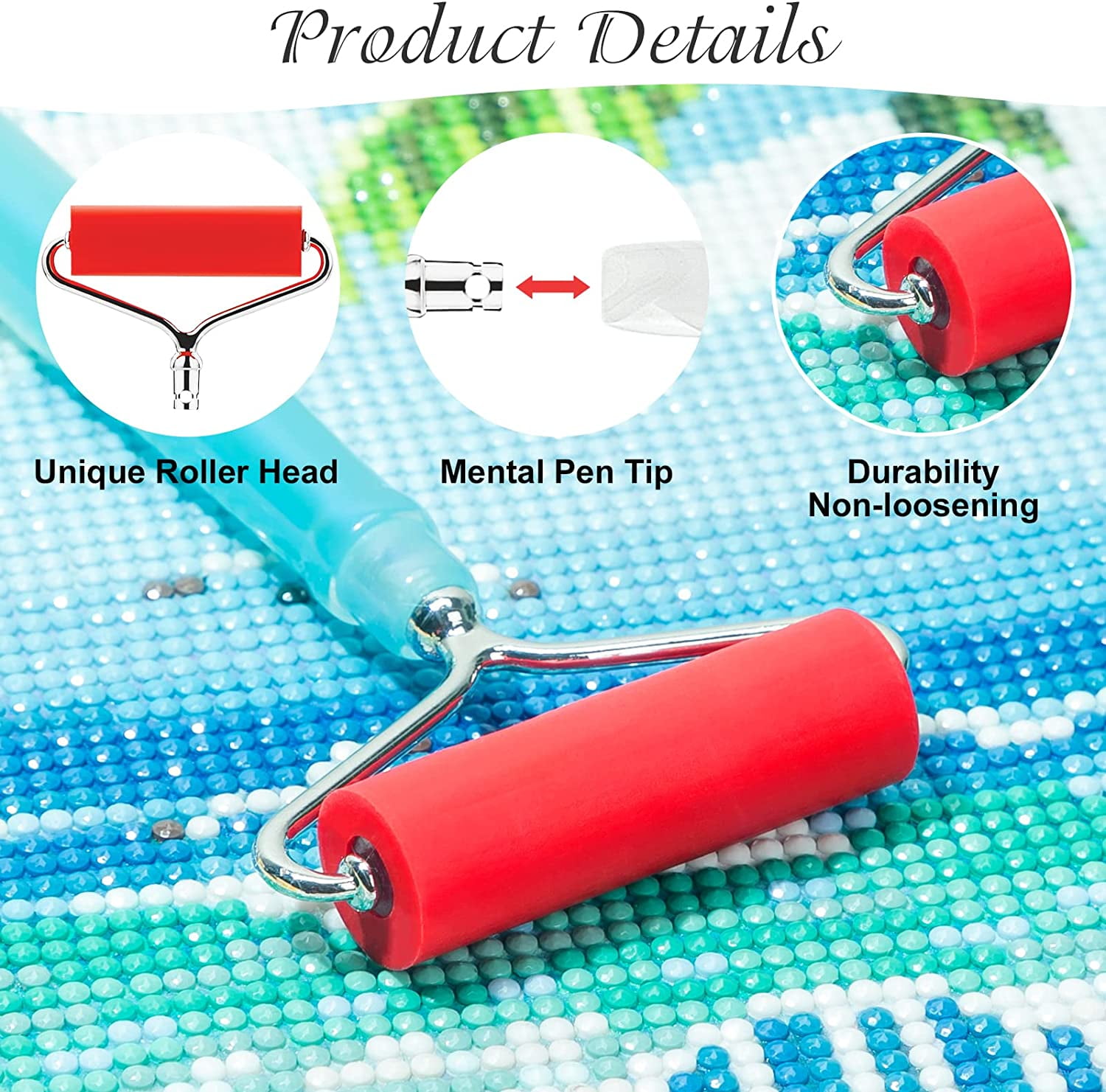 5X Diamond Painting Tool Drill Pen Roller Head DIY Kits