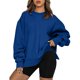 thumbnail image 2 of ICHUANYI Clearance Women Casual Full Sleeve Round Neck Tops Loose Blouse Print Graphic Sweatshirt(Blue, XL) ICHUANYI WER2023081514427, 2 of 8