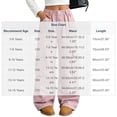 thumbnail image 2 of CYRBOKO Girls Cargo Pants with Pockets, Casual Loose Fit Outdoor Elastic Waist Wide Leg Pants Pink Size 14-15 T, 2 of 7