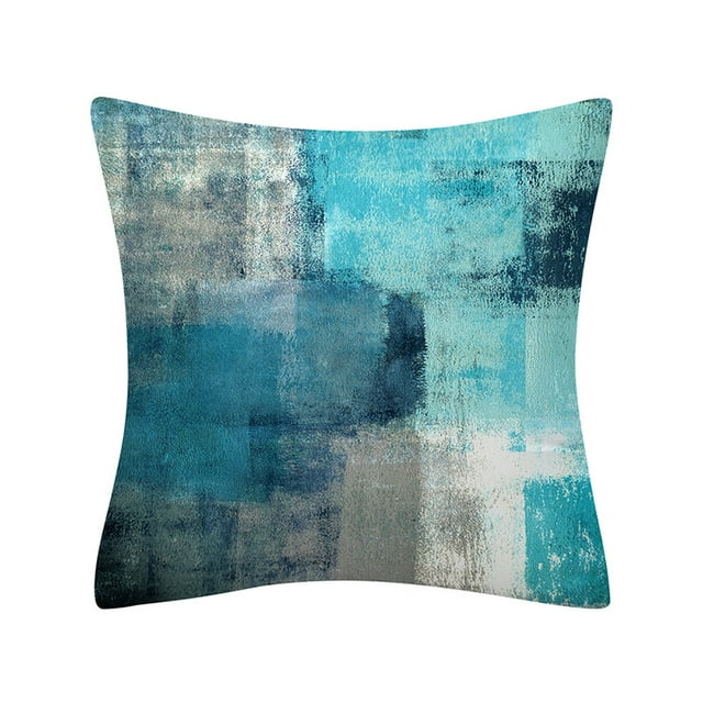 2 Pcs Abstract Pillowcase Throw Pillow Case Sofa Seater, 40*40cm, #1
