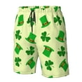 thumbnail image 4 of Logiee St. Patrick's Day Print Mens Swim Trunks Quick Dry Board Shorts,Breathable Hawaii Beach Shorts Swimwear Bathing Suits-3X-Large, 4 of 6