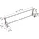 thumbnail image 2 of Bathroom Towel Holder, Drill-Free Self-Adhesive Wall-Mounted Towel Bar, Brushed Stainless Steel, Rust and Scratch Resistant (40cm, Silver), 2 of 5
