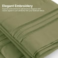 thumbnail image 5 of CGK Linens 6-Piece Extra Deep Pocket Sheet Set With Extra Matching Pillowcases - Full Size Bed Sheets Fits 18"-24" Mattresses, Sage Green, 5 of 7