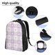 thumbnail image 5 of Easygdp Floral Purple Buffalo Plaid Mochila Versátil y Elegante: Comodidad, Almacenaje y Durabilidad para la Universidad, Trabajo, Viajes y Uso Diario, 5 of 8