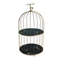 thumbnail image 4 of facefd Bird Cage Cosmetic Storage Rack Dresser Makeup Organizer Shelf 2 Tier Black, 4 of 5