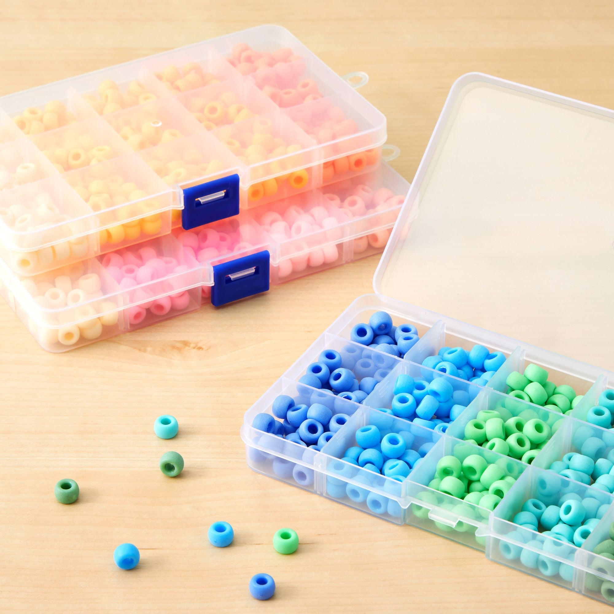 8 dividers transparent plastic storage box toy jewelry accessories
