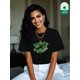thumbnail image 1 of (180g Pure Cotton T-Shirt) St. Patrick's Day - Green Lucky Big Lips Printed Women's Summer Round Neck Thick Short Sleeve T-Shirt Casual Pure Cotton, 1 of 6