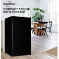 thumbnail image 3 of Koolatron 3.2 cu.ft Compact Fridge with Freezer, Black, Stylish Mini Fridge for Kitchen & Office, 3 of 9