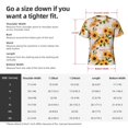 thumbnail image 4 of Bixox Men's Sunflower 5 Printed Short Sleeve Skinny Athletic T-Shirt, 4 of 6