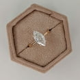 thumbnail image 2 of solitaire jewels 2.5 CT Marquise Solitaire Moissanite Engagement Ring For Women, 14K Rose Gold, 2 of 9