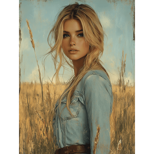 Qisvanset 12x16 Inch Romans Coastal Cowgirl Canvas Wall Art, Western Scripture Art Dorm Household Wall Decor