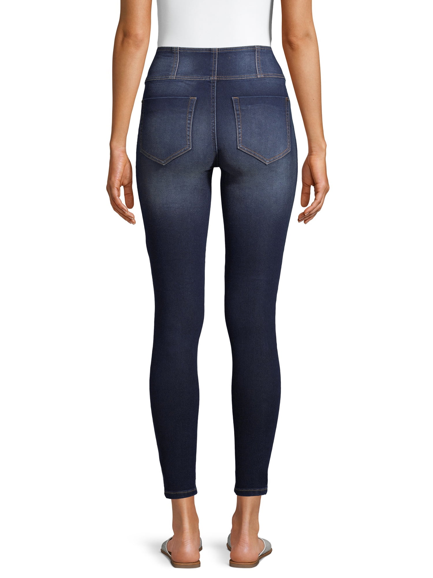 No Boundaries Juniors' 3-Button Corset Jeans
