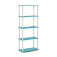 thumbnail image 2 of Furinno Turn-N-Tube 5-Tier Multipurpose Shelf Display Rack, Light Blue/White, 2 of 4
