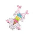 thumbnail image 5 of Sedceaty Baby Girl One Piece Swimsuit Swimwear Toddler Ice Cream Bikini Bathing Suit Sunsuit Rash Guard, 5 of 6